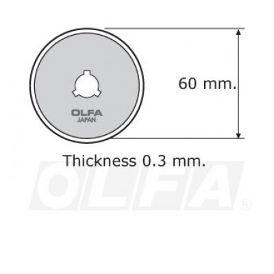 Repuesto Cuchilla Rotativa RTY3-G / RTY3-DX 1 unidad