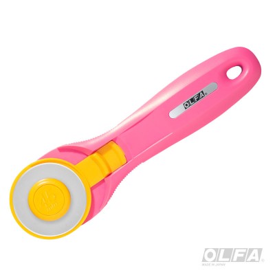 Cuchillo Rotativo Splash de 45 mm color rosado