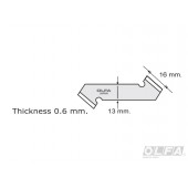 Repuesto Cuchilla para cortar plásticos 3 unidades